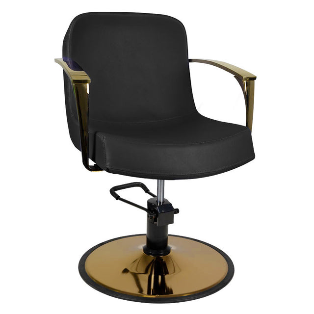 Gabbiano styling chair golden Bologna black - BVShop