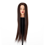 Gabbiano WZ2 hairdressing training head, synthetic hair, color 4#, length 24" - BVShop