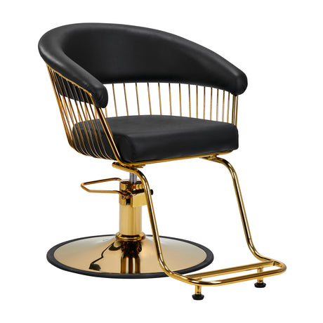 Hair System hairdressing chair Lile gold black - BVShop