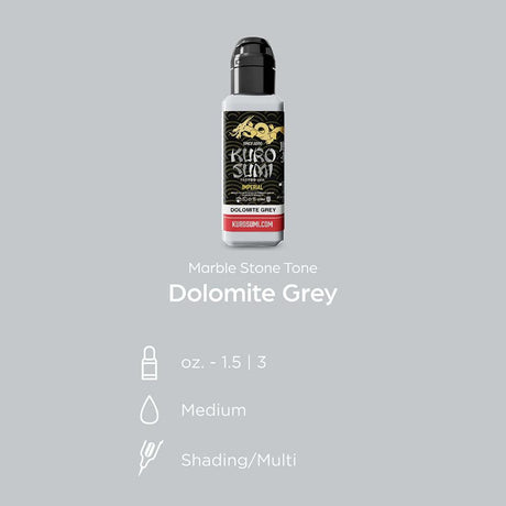 Kuro Sumi Imperial Tattoo Ink Dolomite Grey 44ml - BVShop
