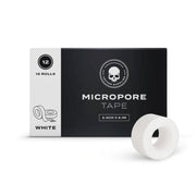 BVShop Micropore Tape 2.5cm x 9.1m, hypoallergenic medical adhesive tape, shown in a close-up image.