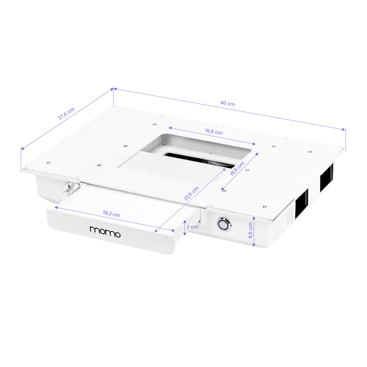 Momo 05-BL cosmetic desk with absorber - BVShop