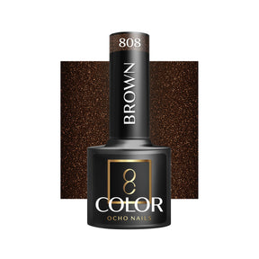 OCHO NAILS Hybrid nail polish brown 808 -5 g - BVShop