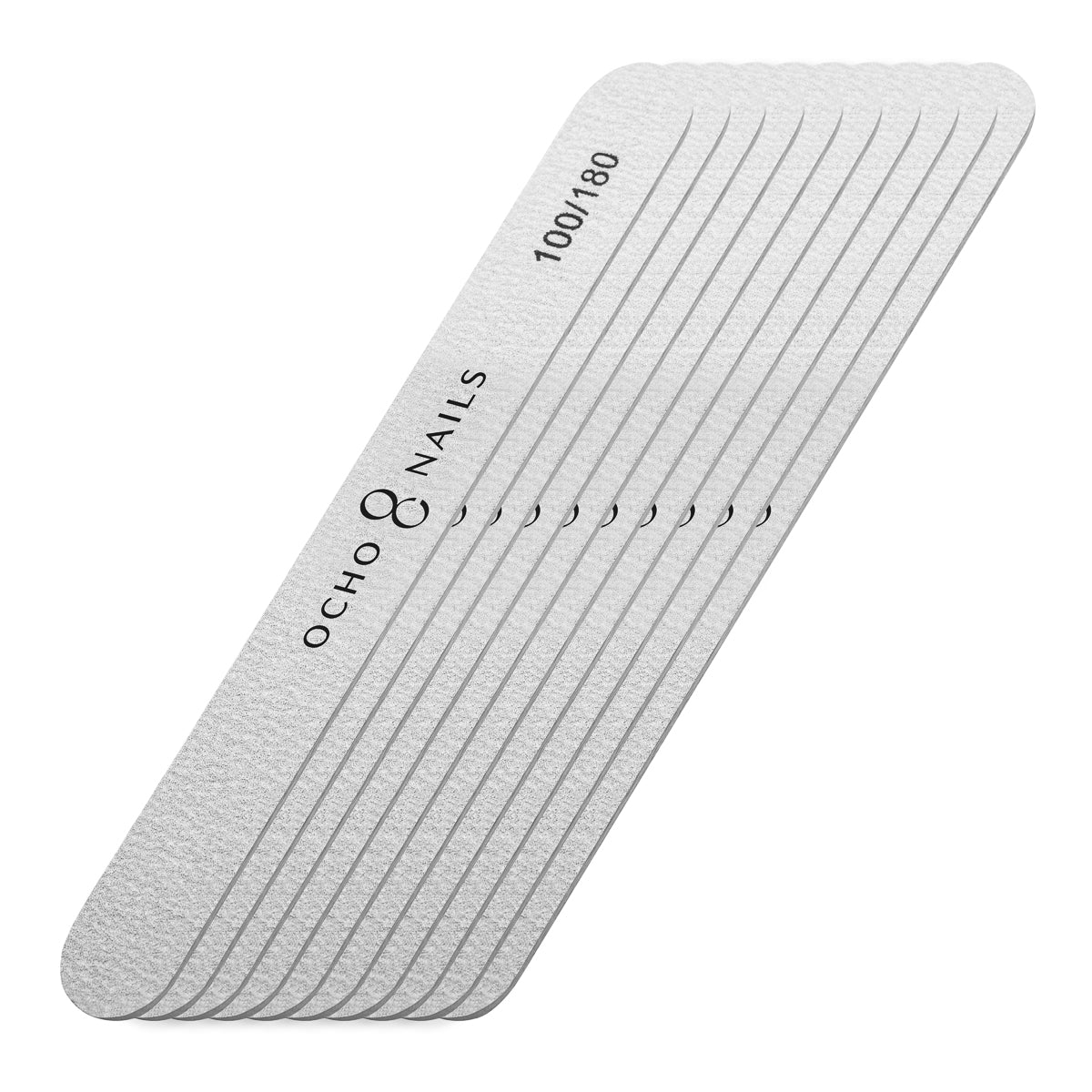 Ocho Nails straight file slim 100/180 10 pcs. - BVShop