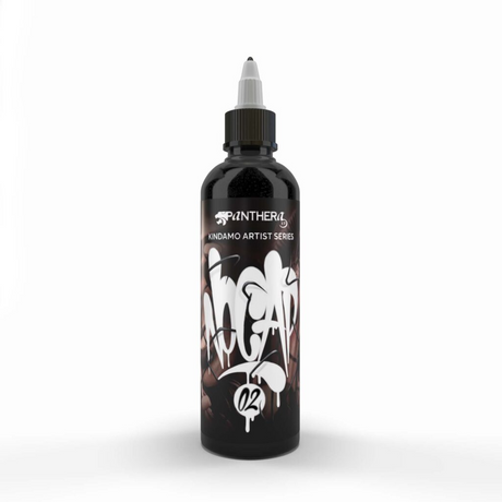 Panthera X Kindamo No Cap 02 Tetovēšanas Pigments 150ml — pudelīte uz balta fona