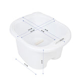 Pedicure bowl with rollers white lich - BVShop