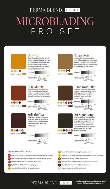 Perma Blend Microblading Pro Pigments Glow Up 10ml - BVShop