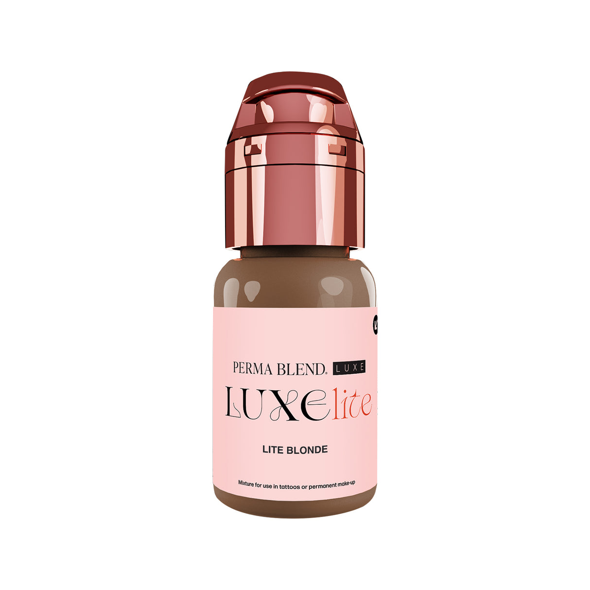 Perma Blend Luxe Lite Blonde PMU pigment 15ml bottle for soft natural brow work