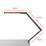 Foldable portable desk lamp by BVShop with adjustable arm and LED light for versatile task lighting.