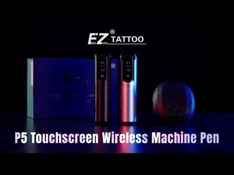 EZ Tattoo P5 сенсорный беспроводной машинка-ручка черного цвета