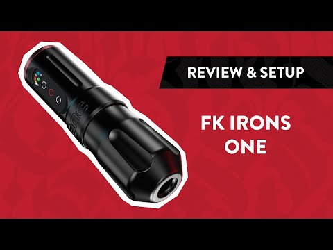FK Irons ONE Bezvadu Tetovēšanas Mašīna Charcoal/Ruby