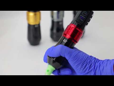 Профессиональная тату-машинка EZ Tattoo P3 Pro с Bluetooth, 2 аккумулятора, матовый черный