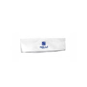 Rejuvi Headband white cosmetic headband with Rejuvi logo