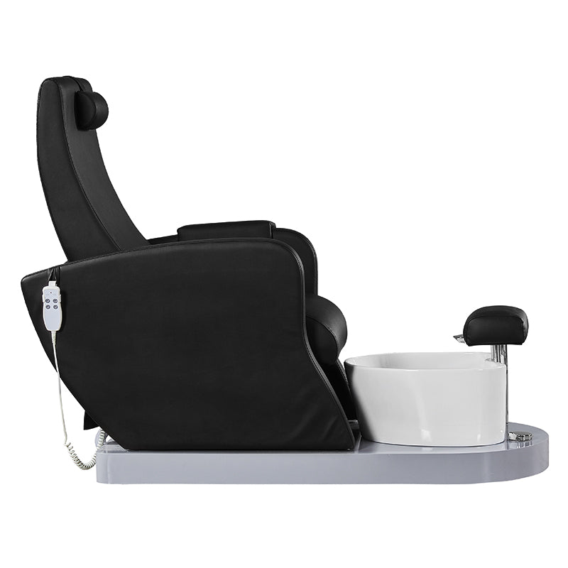 SPA ARMCHAIR FOR PEDICURE AZZURRO 016A BLACK WITH HYDROMASSAGE - BVShop