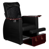 Spa chair for pedicure with back massage azzurro 101 black - BVShop