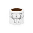 Saferly disposable eyebrow ruler stickers roll with 50 clear adhesive guides for precise eyebrow shaping.