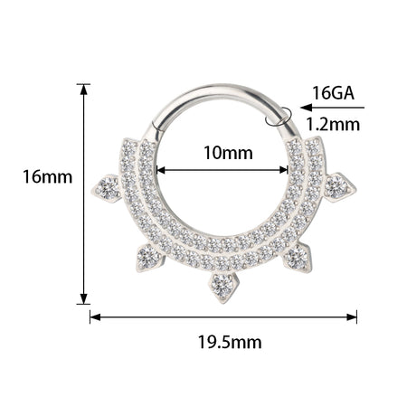 Титановое кольцо с двойной окантовкой