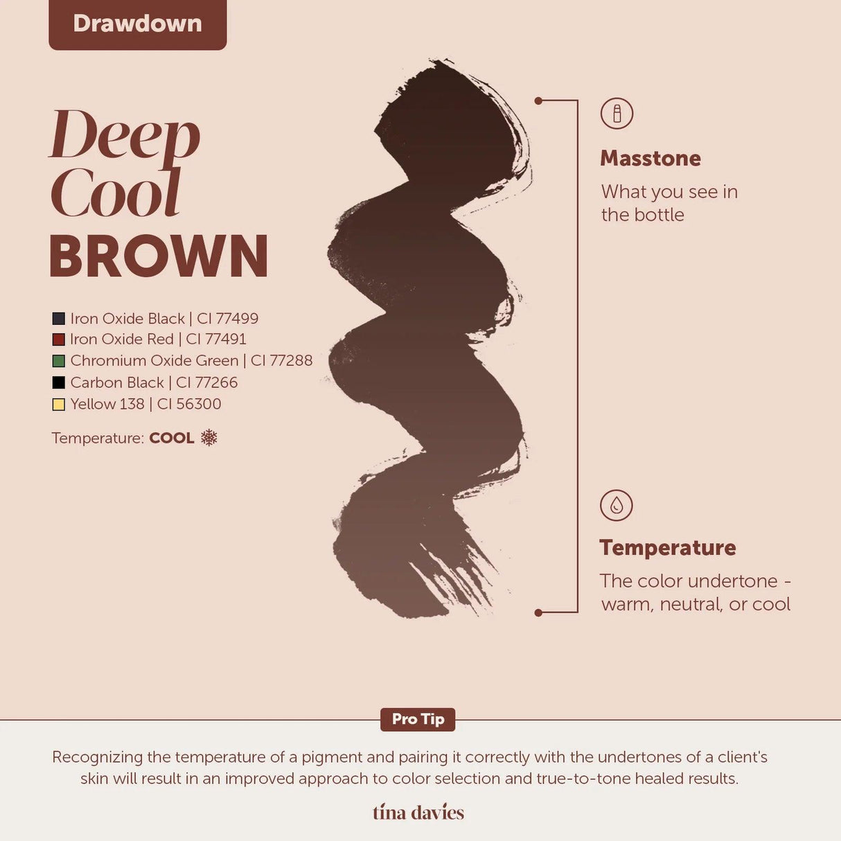 Tina Davies FADE Deep Cool Brown Pigments 15ml - BVShop