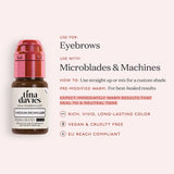 Tina Davies LUXE Medium Brown Pigments 15ml - BVShop