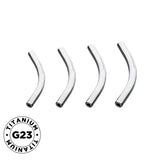 Титановый изогнутый штанга для пирсинга