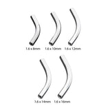 Титановый изогнутый штанга для пирсинга