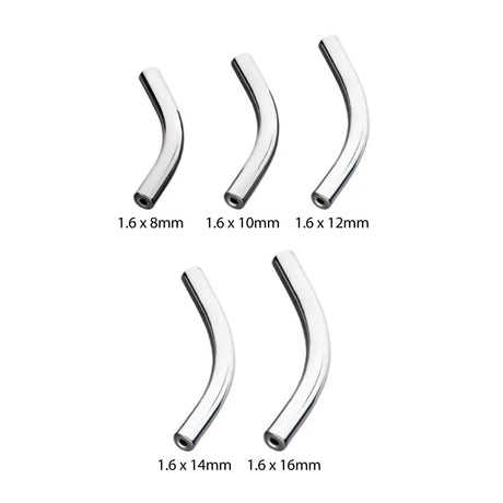 Titāna izliekts stienītis pīrsingam