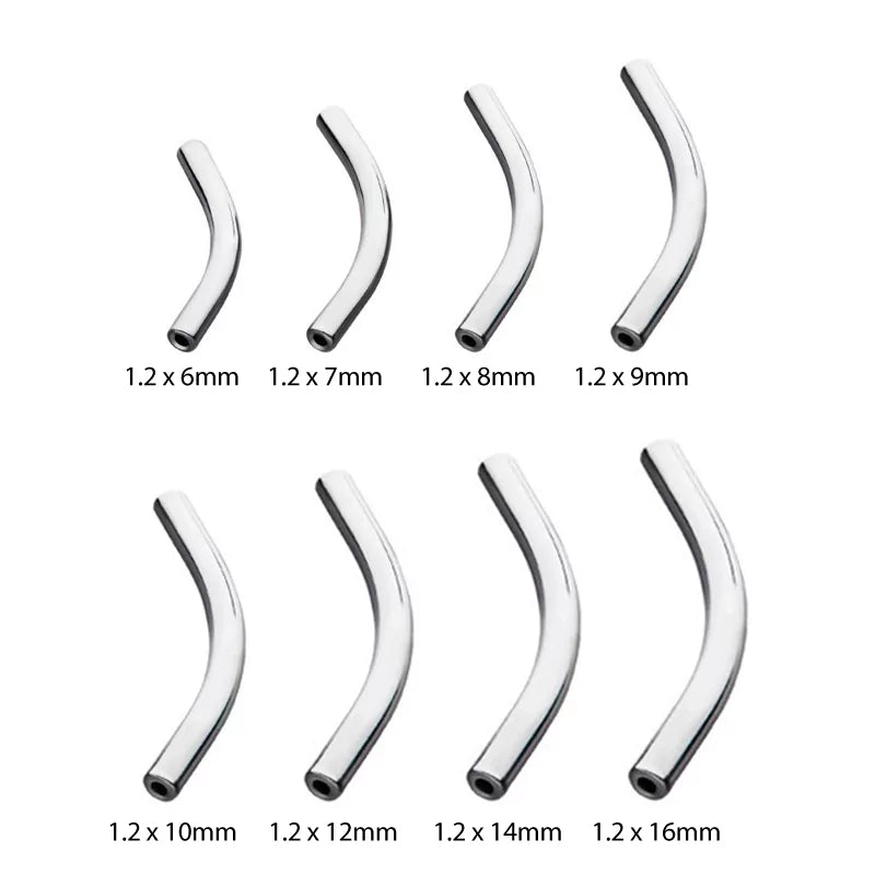 Титановый изогнутый штанга для пирсинга