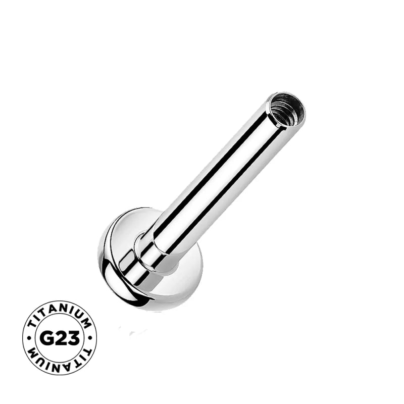 Лабрет с внутренней резьбой из титана