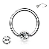 Titāna spiediena uzgriežņu rotas gredzens