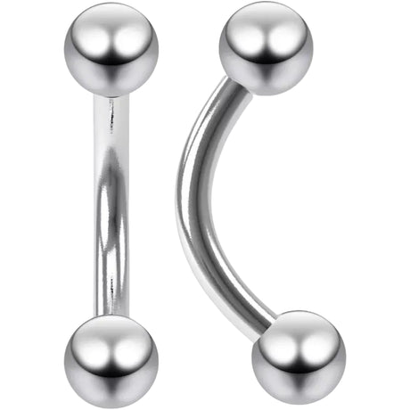 Titanium Push In Curved Labret - BVShop