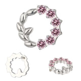 Titāna gredzens ar olīvu vainagu