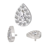 Titāna gredzens ar pērļu iestatījumu