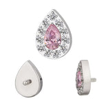 Titāna gredzens ar pērļu iestatījumu