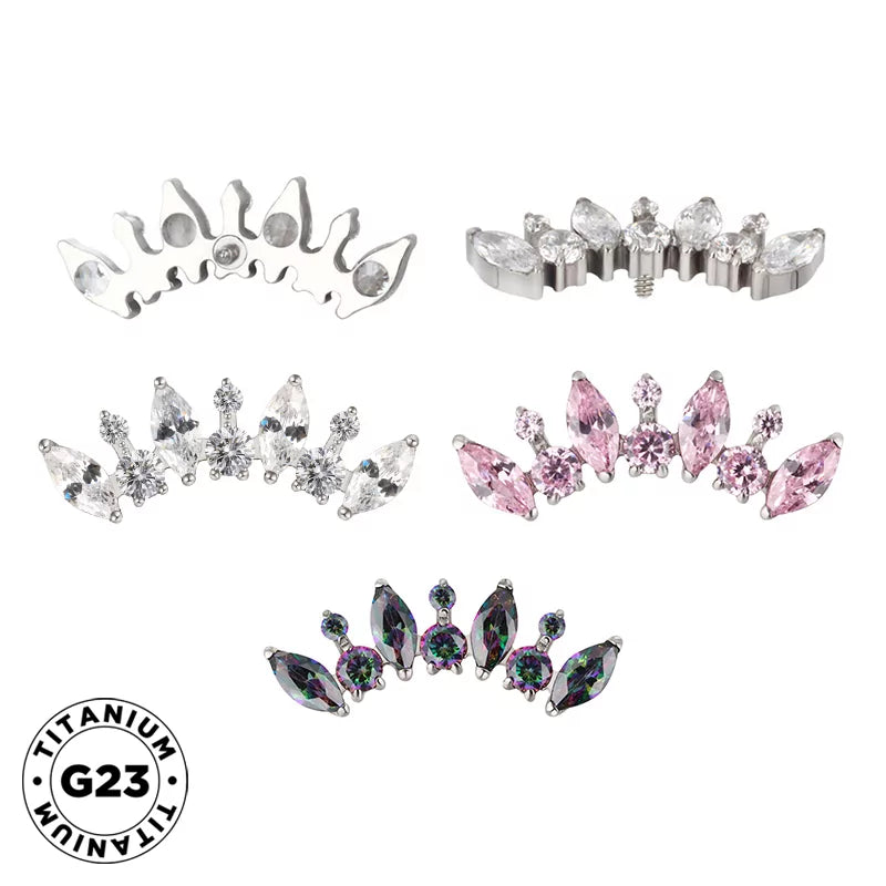 Titāna gredzens apaļš un marķīza