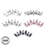 Titāna gredzens apaļš un marķīza