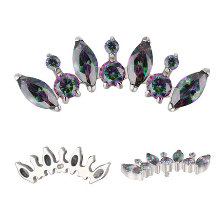 Titāna gredzens apaļš un marķīza