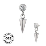 Titāna gredzens ar tapu un apmali