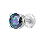 Titāna gredzena galiņi ar cirkonija apmali