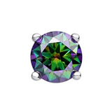 Titāna gredzena galiņi ar cirkonija apmali