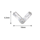 Titāna gredzens divkārša taisnstūra forma