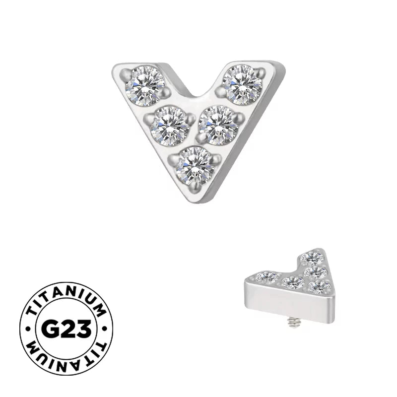 Титановое кольцо V-образной формы