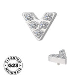 Титановое кольцо V-образной формы