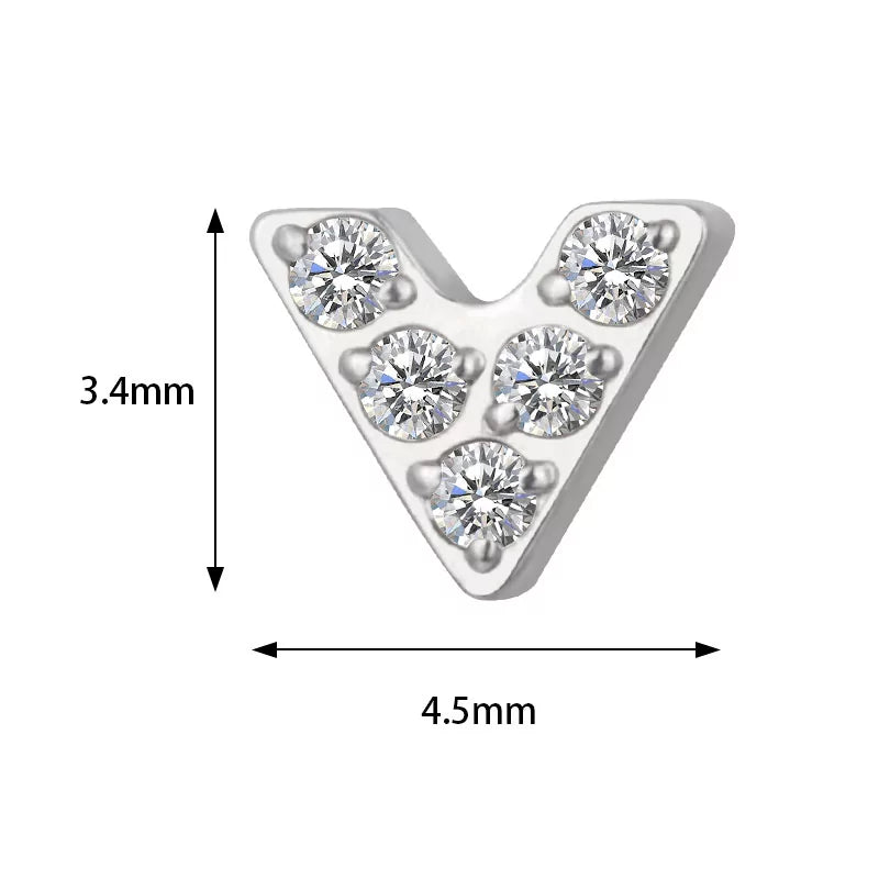 Титановое кольцо V-образной формы