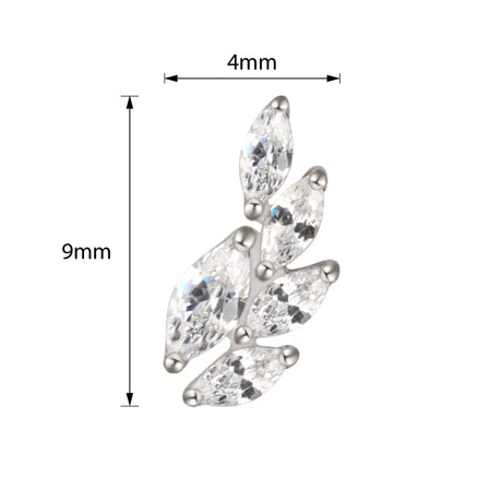 Титановое кольцо в форме колоса пшеницы