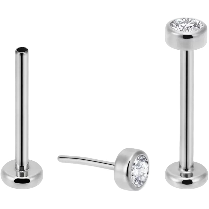 Титановый лабрет без резьбы