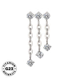 Titāna trīskāršais gredzenu ķēdes donglis