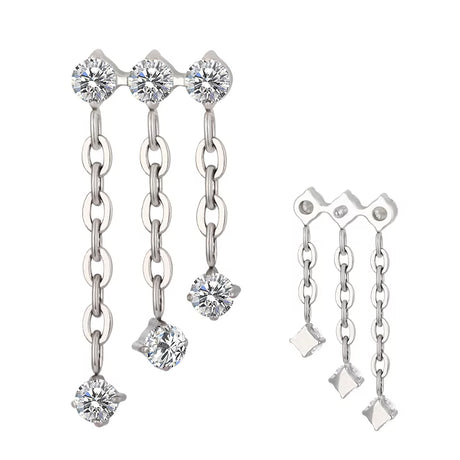 Titāna trīskāršais gredzenu ķēdes donglis