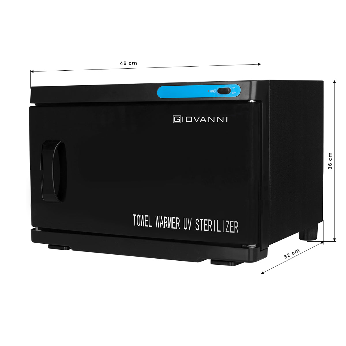 Towel warmer with uv-c 16l black sterilizer - BVShop