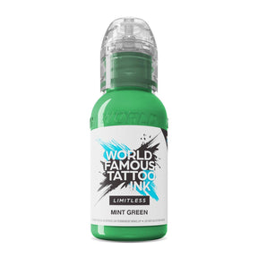 World Famous Limitless Tattoo Ink Mint Green 30ml - BVShop