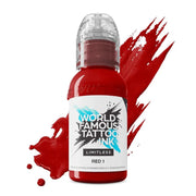 World Famous Limitless Tattoo Ink Red 1 30ml - BVShop